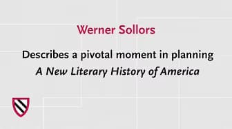 A New Literary History of America | Radcliffe Institute