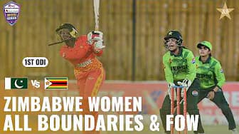 Zimbabwe W All Boundaries & FOW | Pakistan Women vs Zimbabwe Women | M 1 | ODI Series 2026 | M9H1K