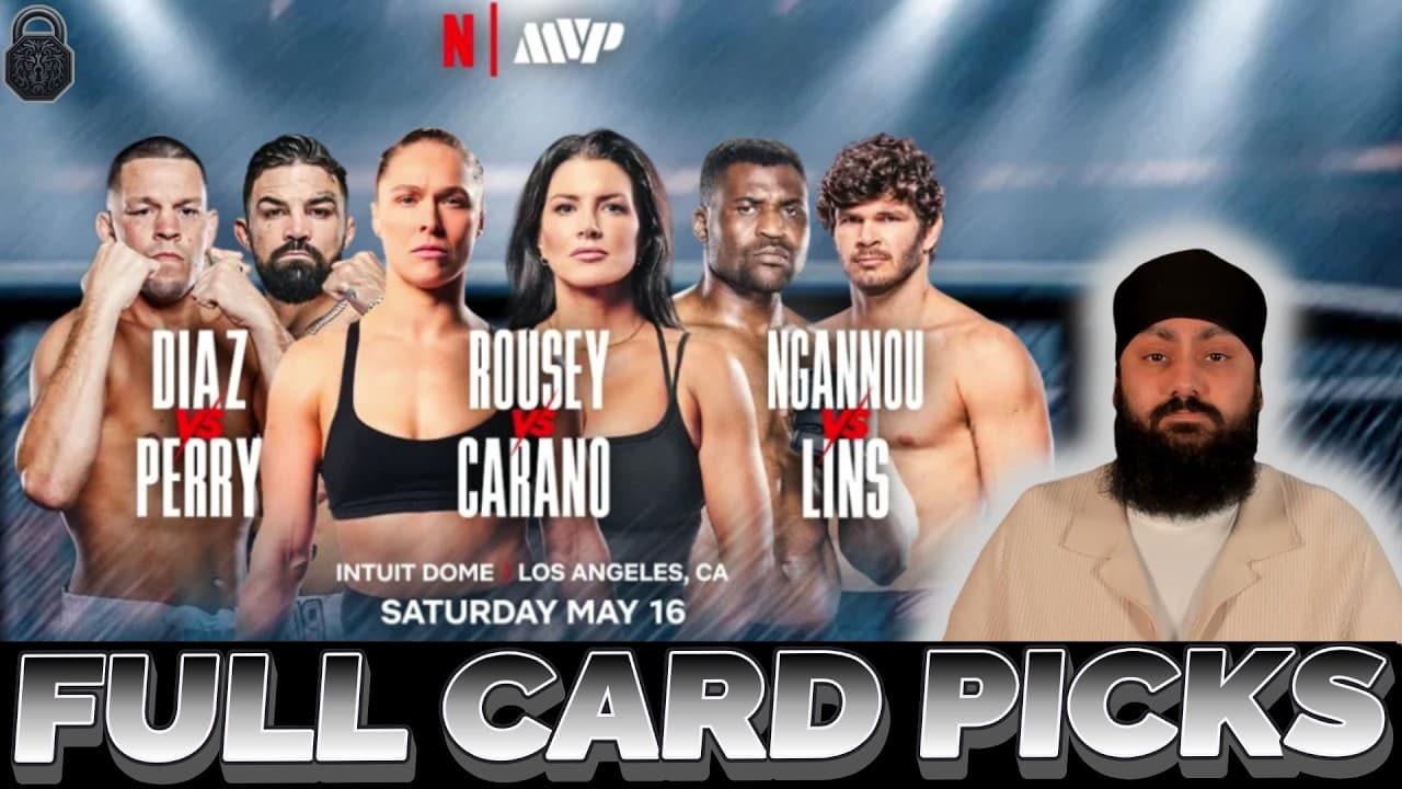 Netflix MVP MMA 1 Full Card Picks & Predictions | Rousey vs Carano | The MMA Lock-Cast #379