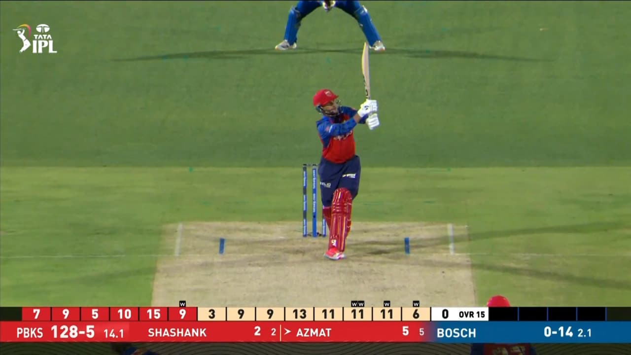IPL 2026 M58: PBKS vs MI - Azmatullah Omarzai Six
